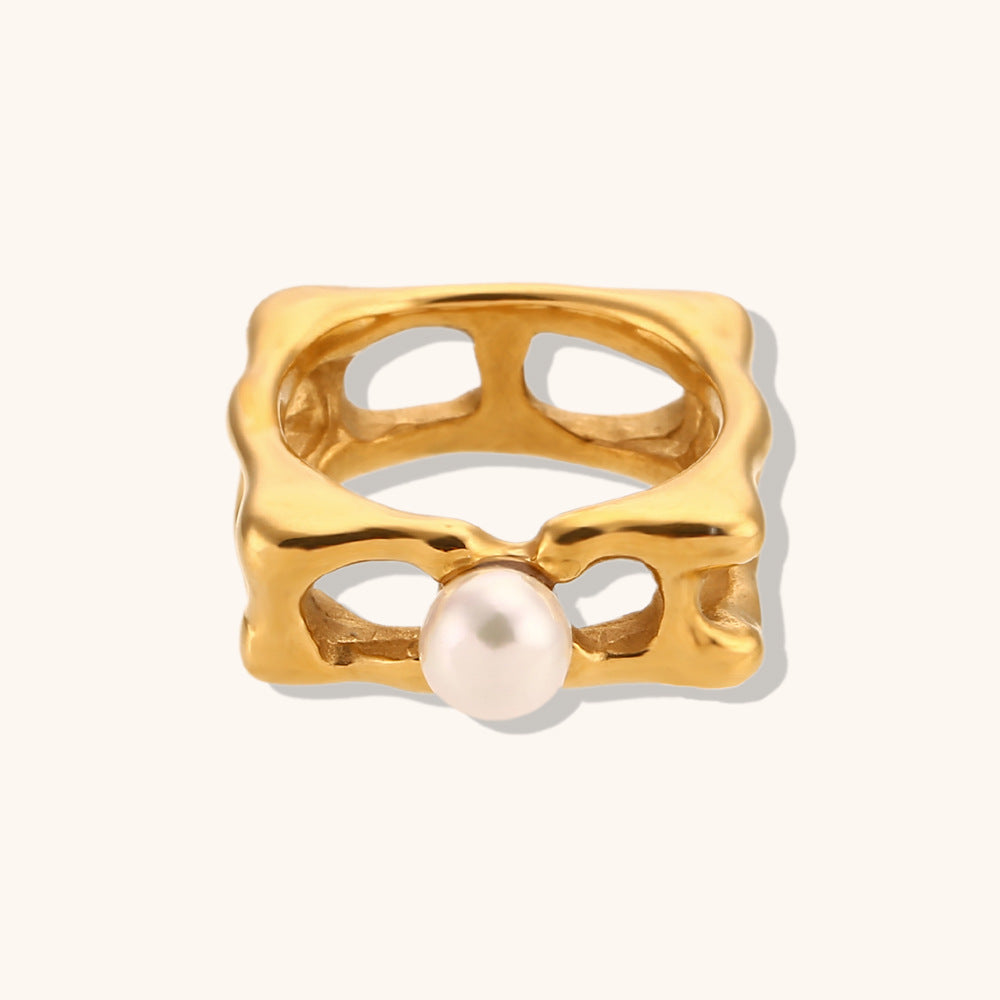 Anillos De Acero Inoxidable Chapado En Oro Esqueleto al por mayor